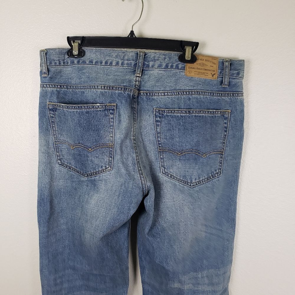 Men's American Eagle Outfitters Slim Straight Denim Jeans Size 36X32 - Picture 5 of 10